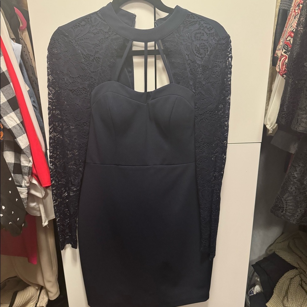 Guess Long Sleeve Mini Dress